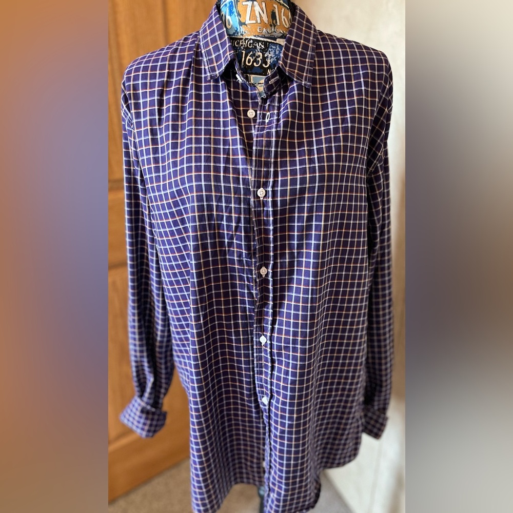 Frank & Eileen Purple Button Down Shirt  - Size XXL